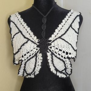 Butterfly Crochet Top